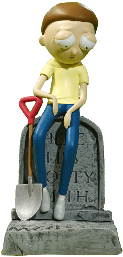 Tragedy Stone Magnetic Paperclip Holder Rick and Morty Office Supplies Image
