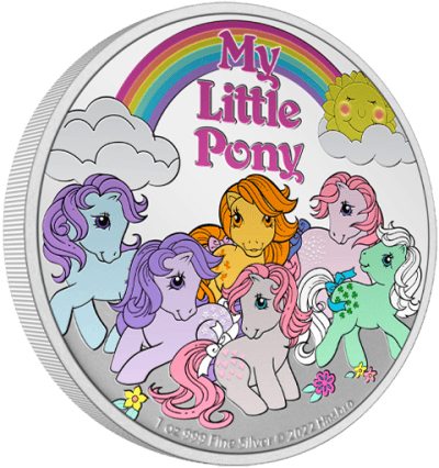 My Little Pony 1oz Silver Coin My Little Pony Silver Collectible Image