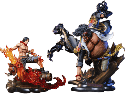 Portgas D. Ace VS Marshall D. Teach Statue