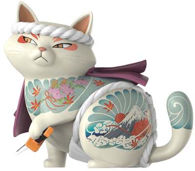 SyndiCats Nyakuza (Ukiyo-E Edition) Polystone Statue