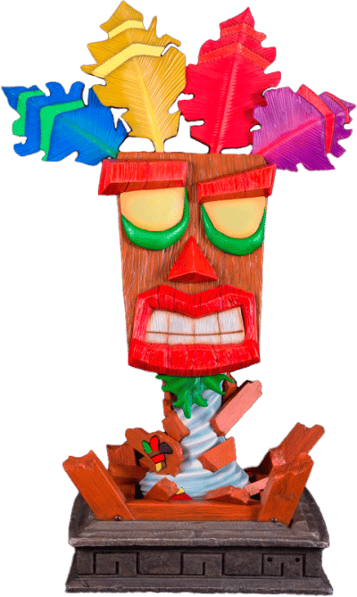 Aku Aku Mask Crash Bandicoot Replica Image