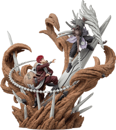 Gaara vs Kimimaro Naruto: Shippuden Statues Image
