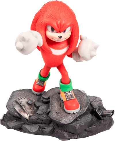 Knuckles Standoff Sonic the Hedgehog Statues Image