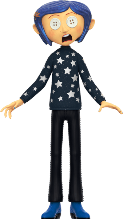 Coraline (Button Eyes) Coraline Vinyl Collectible Image