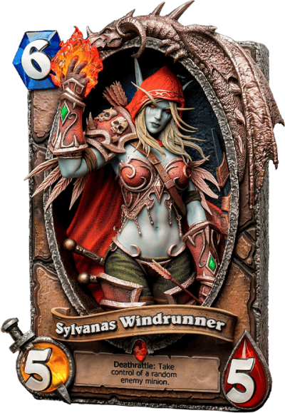 Sylvanas Windrunner 3D Art Frame Warcraft Miscellaneous Collectibles Image