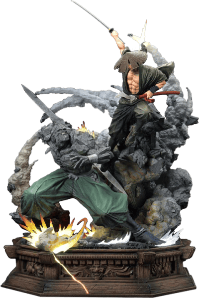 Jubei Versus Tessai (Deluxe Version) Ninja Scroll Quarter Scale Statue Image