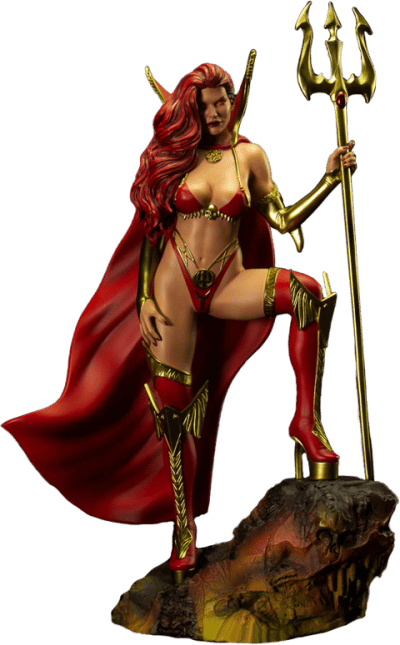 Lady Satanus Coffin Comics Statues Image