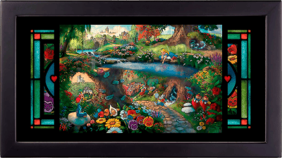 Alice In Wonderland Disney Stained Glass Image