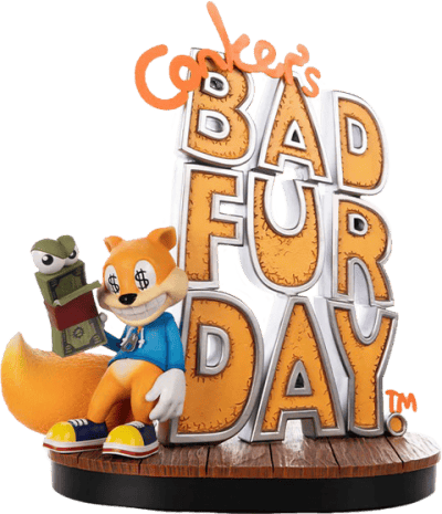 Conker's Bad Fur Day Game Cover (Exclusive Edition) Rare Statues Image