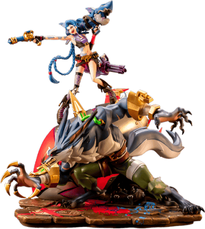2XKO: Jinx & Warwick League of Legends 1:10 Scale Statue Image