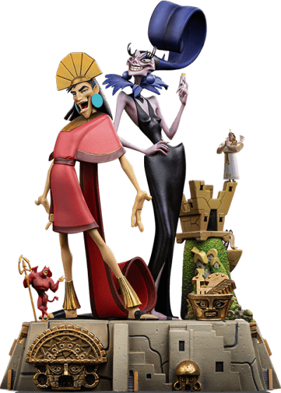 Kuzko and Yzma Deluxe Disney 1:10 Scale Statue Image