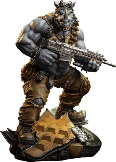 Rocksteady Teenage Mutant Ninja Turtles 1:3 Scale Statue Image