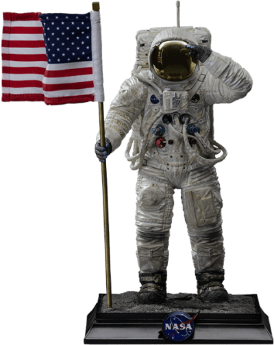 Apollo 11 Astronaut NASA Quarter Scale Statue Image