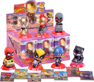 Marvel Cosbi Rider Bobble-Head Collection Marvel Blind Box Set Image