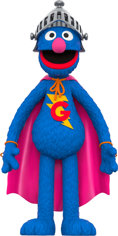 Super Grover Sesame Street Vinyl Collectible Image