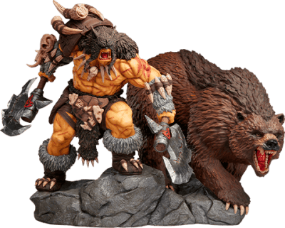 Rexxar & Misha Warcraft Statues Image