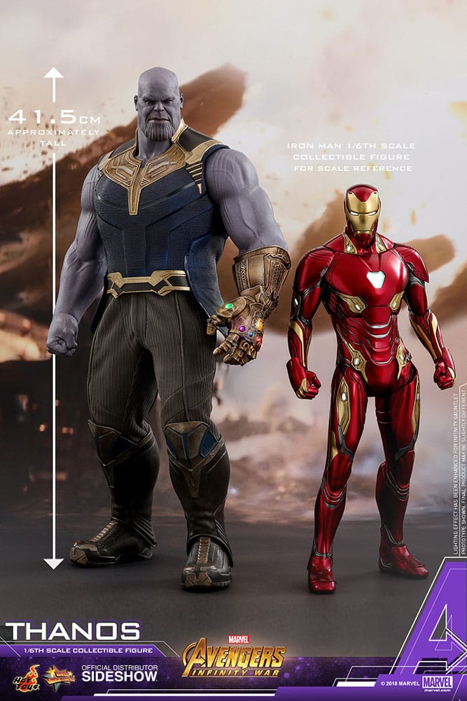 Avengers Endgame Thanos Infinity Gauntlet 1/4 Replica Hot Toys MARVEL 