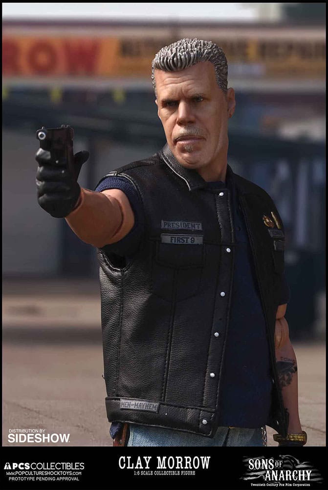 NEW ON CARD CLAY MORROW ACTION FIGURE SONS OF ANARCHY RON PERLMAN CHARACTER 