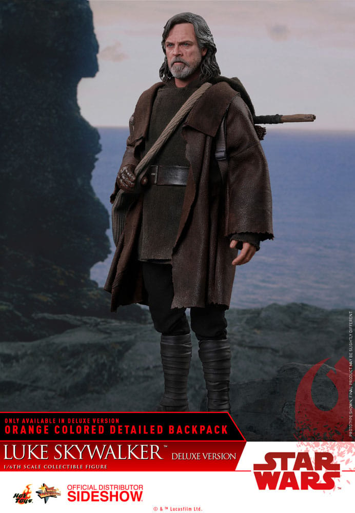 Hot Toys Star Wars TLJ Luke Skywalker MMS458 Brown Belt loose 1/6th scale 