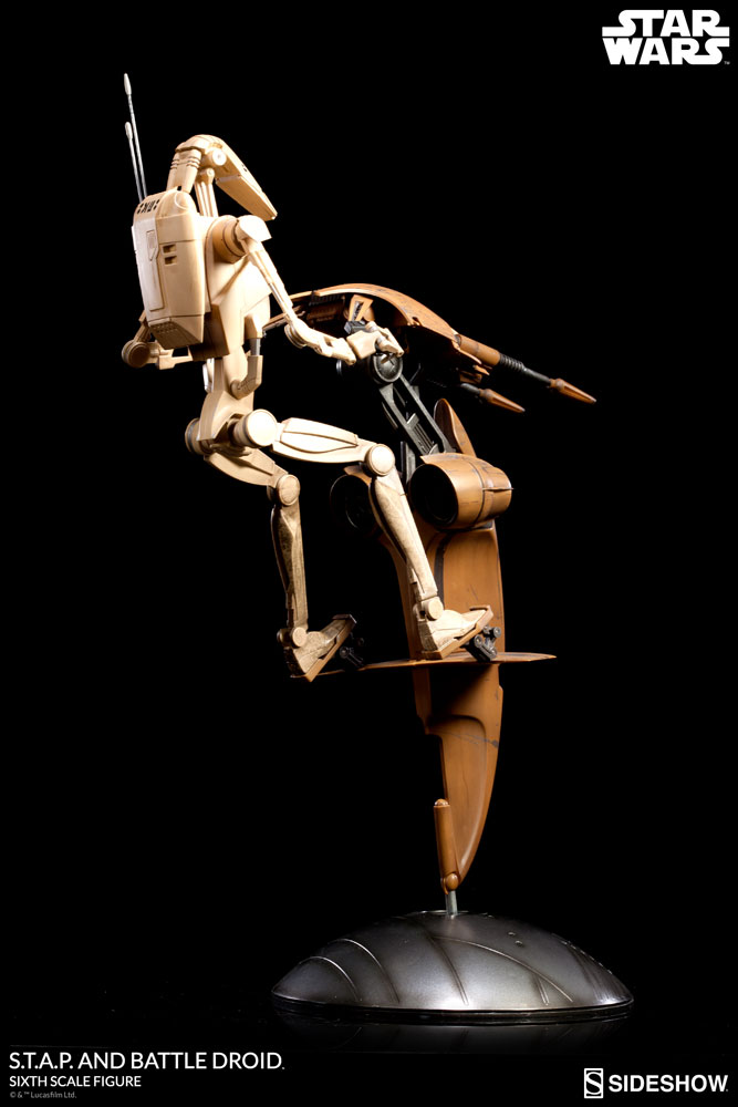 Star Wars S.T.A.P. and Battle Droid Sixth Scale Figure  View 6