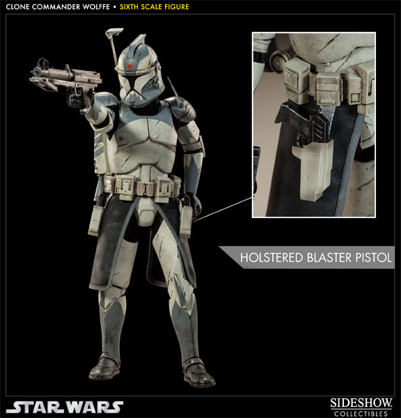 サイドショウ　コマンダーウォルフ Star Wars Clone Commander Wolffe Sixth Scale Figure by Sideshow