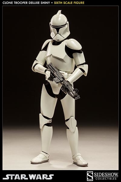 Star Wars Clone Trooper Deluxe: 'Shiny' Sixth Scale Figure - Prototype Shown View 2
