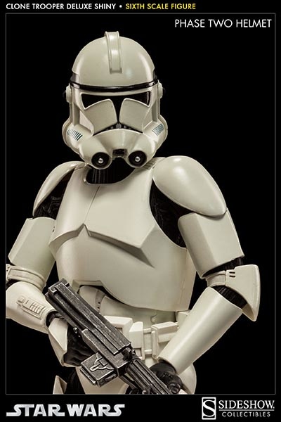 Star Wars Clone Trooper Deluxe: 'Shiny' Sixth Scale Figure - Prototype Shown View 4