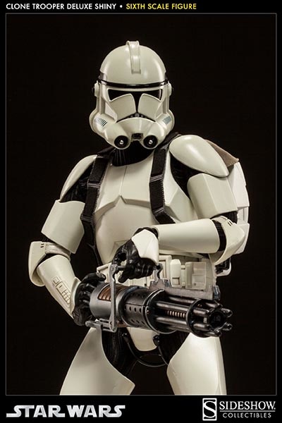 Star Wars Clone Trooper Deluxe: 'Shiny' Sixth Scale Figure - Prototype Shown View 6