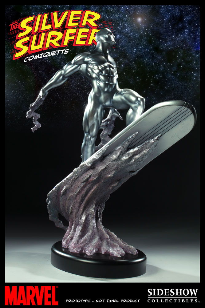 Marvel Silver Surfer Polystone Statue  View 3