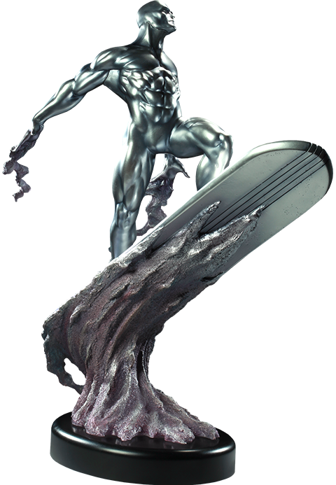 Marvel Silver Surfer Polystone Statue  View 6