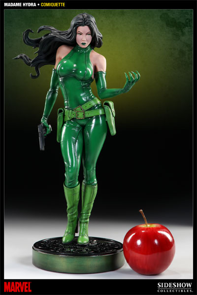 ✦ MADAME HYDRA COMIQUETTE SIDESHOW Marvel Madame Hydra Polystone Statue by Sideshow