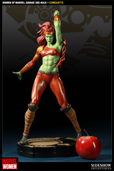 サイドショウ サヴェージ シーハルク SIDE SHOW Marvel Women of Marvel: Savage She-Hulk Polystone Statue by