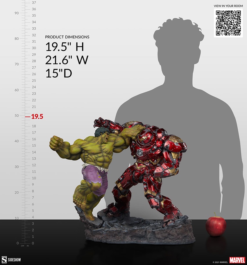 Marvel Hulk vs Hulkbuster Maquette  View 6