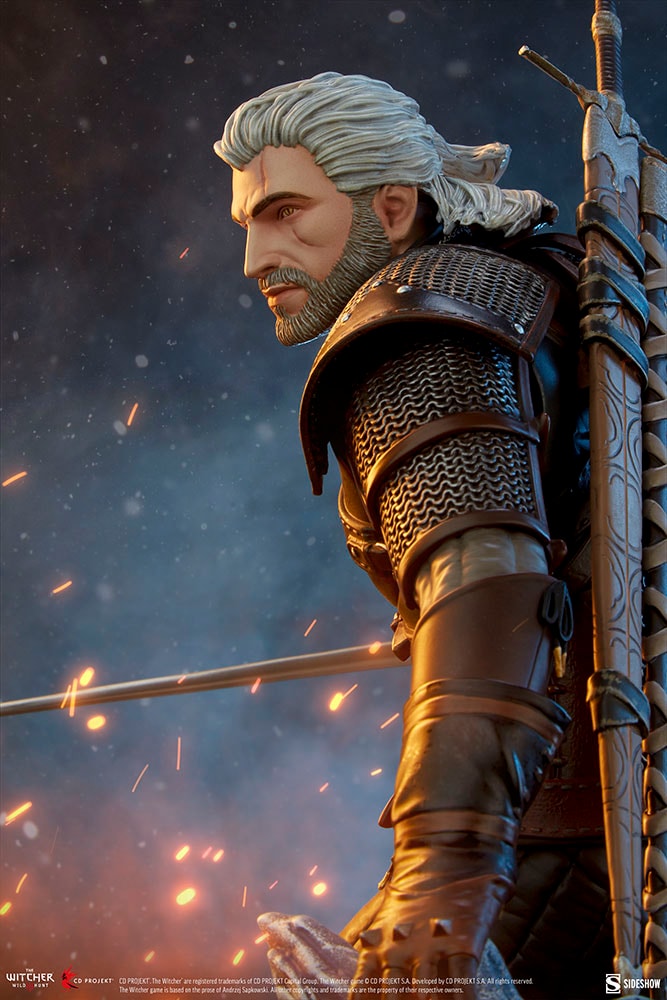 The Witcher 3: Wild Hunt Geralt Statues  View 2