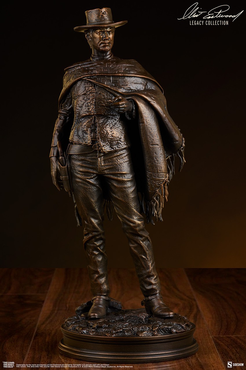 Clint Eastwood The Man with No Name (Faux Bronze) Statues - Prototype Shown View 3