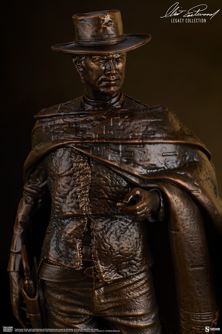 Clint Eastwood The Man with No Name (Faux Bronze) Statues - Prototype Shown View 6