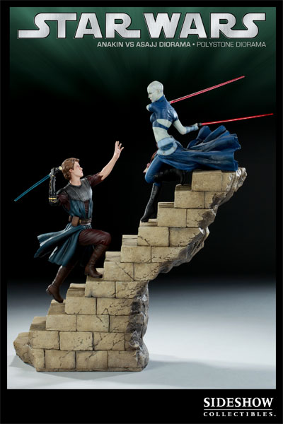 Star Wars Anakin VS Asajj Polystone Diorama  Collector Edition  View 2