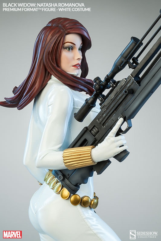 Marvel Black Widow - White Costume Edition Premium Format™ Figure  Exclusive Edition - Prototype Shown View 3
