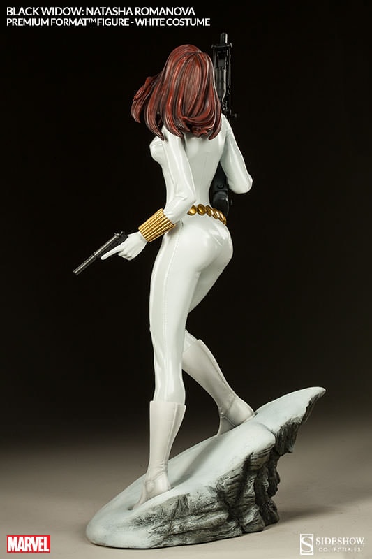 Marvel Black Widow - White Costume Edition Premium Format™ Figure  Exclusive Edition - Prototype Shown View 6