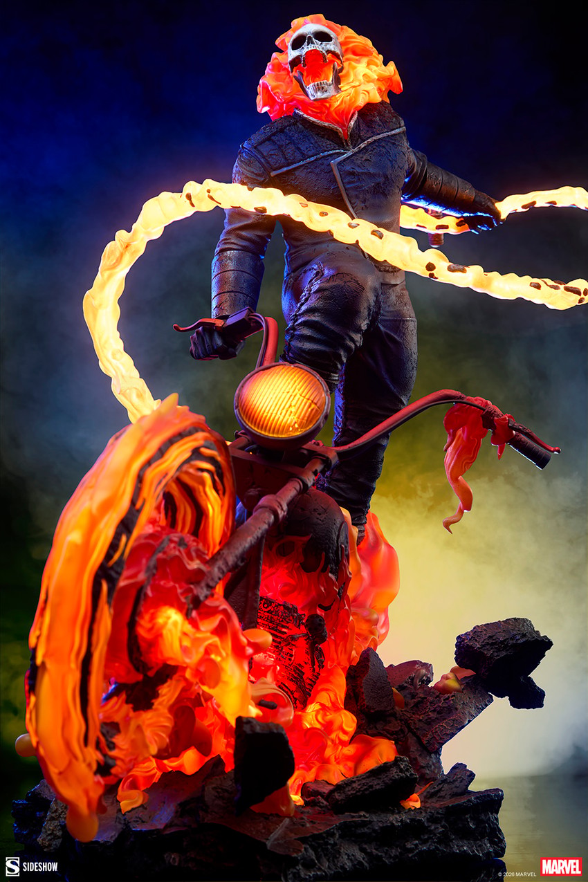 Marvel Ghost Rider (Classic Variant) Premium Format™ Figure - Prototype Shown View 3