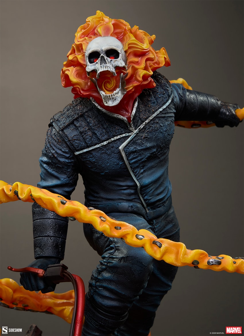 Marvel Ghost Rider (Classic Variant) Premium Format™ Figure - Prototype Shown View 5