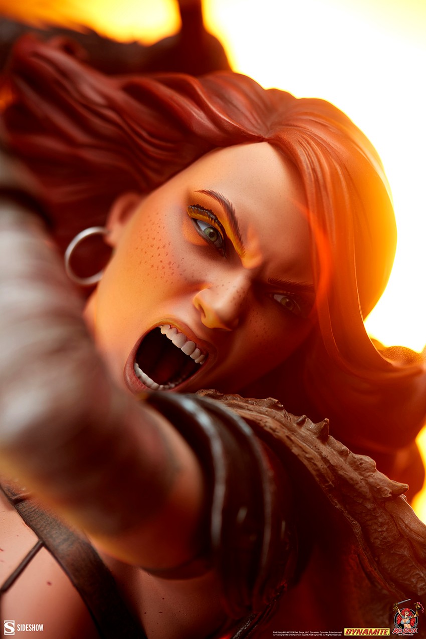 アメコミ RED SONIJA STATUE 1/6 Scale Sideshow Red Sonja Statue Resin Model Collectible Trade