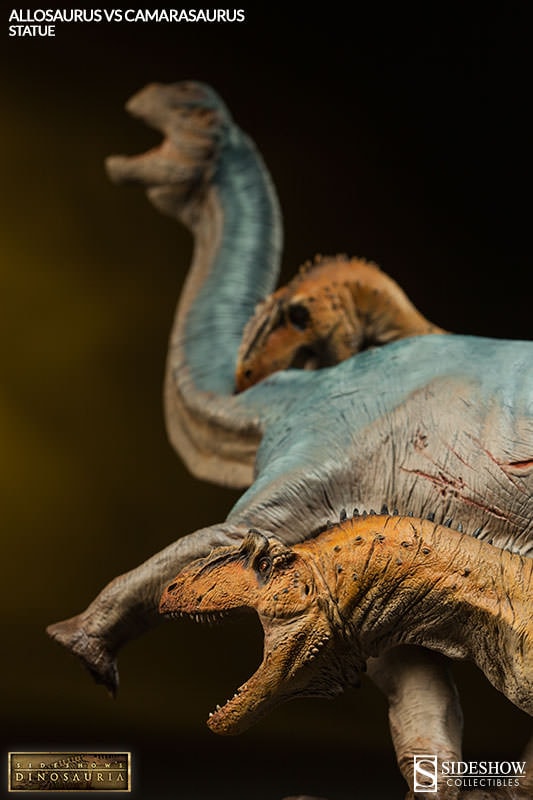Dinosauria Allosaurus vs Camarasaurus Statues - Prototype Shown View 4