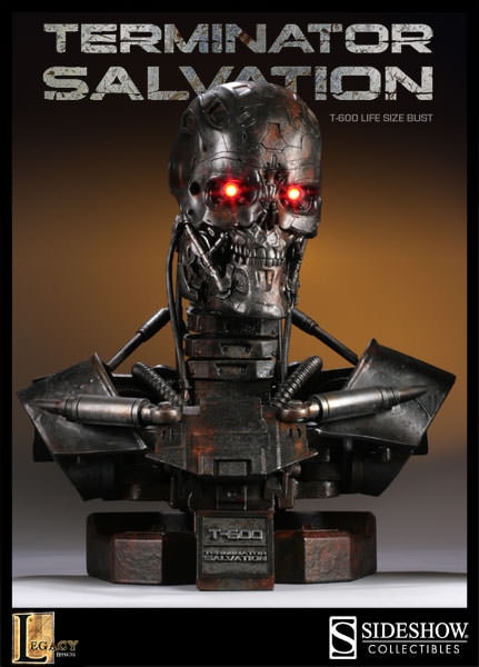Terminator T:600 Life-Size Bust  View 1