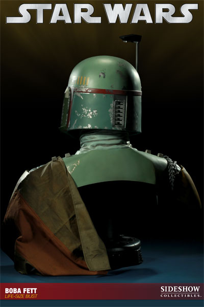 Star Wars Boba Fett Life-Size Bust by Sideshow Collectibles