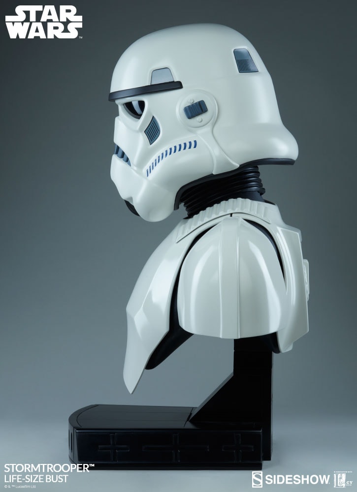 Star Wars Stormtrooper Life-Size Bust - Prototype Shown View 6