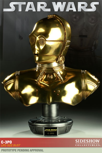 Star Wars C-3PO Life-Size Bust by Sideshow Collectibles