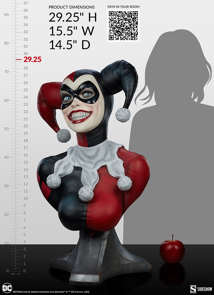 DC Comics Harley Quinn Life-Size Bust  View 6