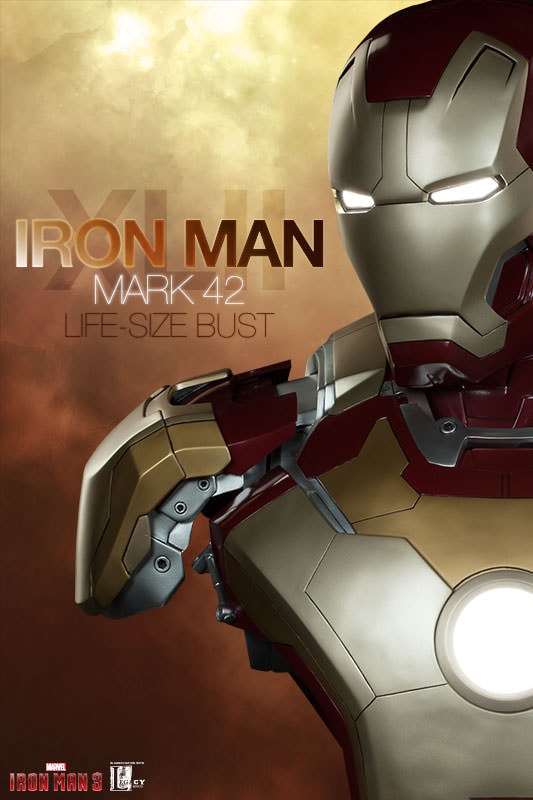 [アイアンマン マーク42 ]マーベル ライフサイズ バスト Amazon.co.jp: アイアンマン3/ アイアンマン マーク42 マーベル
