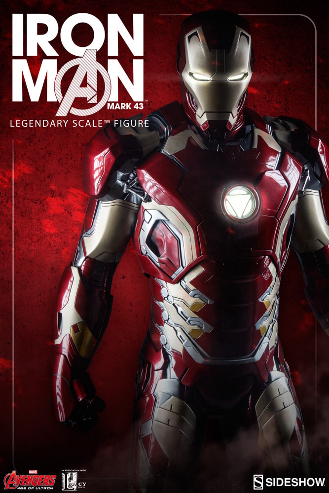 Marvel Iron Man Mark 43 Legendary Scale™ Figure - Prototype Shown View 1